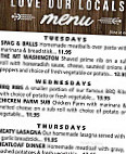 Red Parka Steakhouse Pub menu