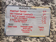 Miller's Family menu