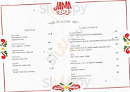 Jama Bistro menu