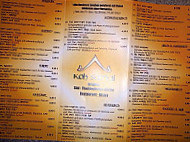 Koh Samui menu