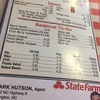 Speedy Lohr's Bbq menu