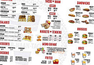 Planete Kebab menu