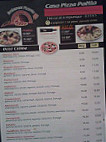 Casa Pizza Paella menu