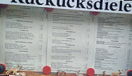 Waldgaststatte Kuckucksdiele menu