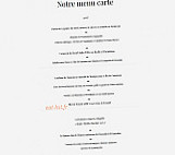 La Chapelle menu