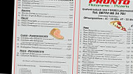 Pizzeria Pronto menu