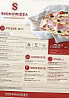 Signorizza menu