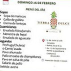 Tierra Dulce Cafe menu