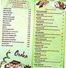 Osaka Sushi Hibachi menu