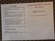 Grüner Baum menu