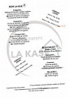 La Suite menu