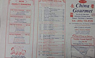 China Gourmet menu