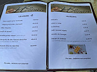 La Hournere menu