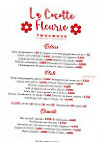 La Cocotte Fleurie menu