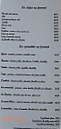 La Creperie menu