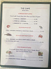 The Cafe menu