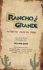 Rancho Grande menu