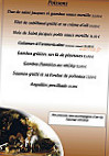 L'auberge'in menu