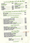 Le Bagatelle menu