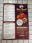 The Rice Bowl menu