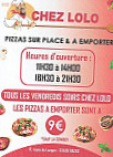 Chez Lolo menu