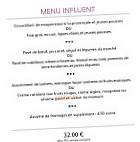 L'influent menu