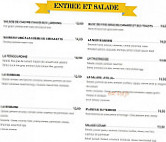 La Taverne menu