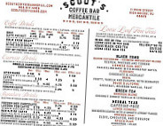 Scout's Coffee Mercantile menu