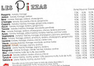 Chez L'italien menu