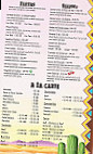 El Sarape Mexican menu