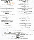 Le Château Pornic menu