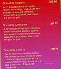 Cancun Grill menu