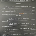 La Cascade menu