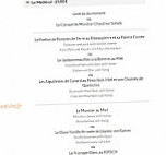 La Flammerie menu