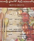 Memories Cafe menu