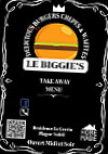 Le Biggie's menu