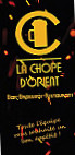 La Chope D'orient menu