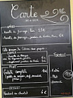 La Cabane menu