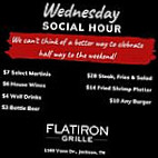 Flatiron Grille menu