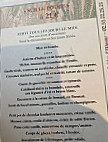 La Pilotine menu