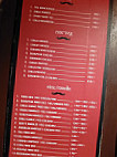 The Indian menu