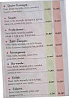 Pizza De L'odon menu