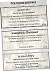 Laiterie Du Col Bayard menu