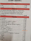 La Frite Calcéenne menu