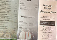 Pizzeriatrattoria Mamma Mia menu