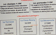 La Terrasse de l'Evre menu