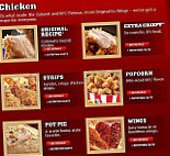 KFC menu