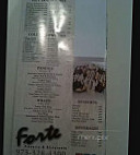 Forte Pizzeria menu