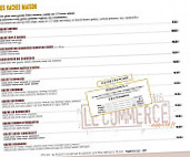 Brasserie du Commerce menu