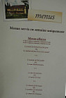 Auberge Albert Marie menu